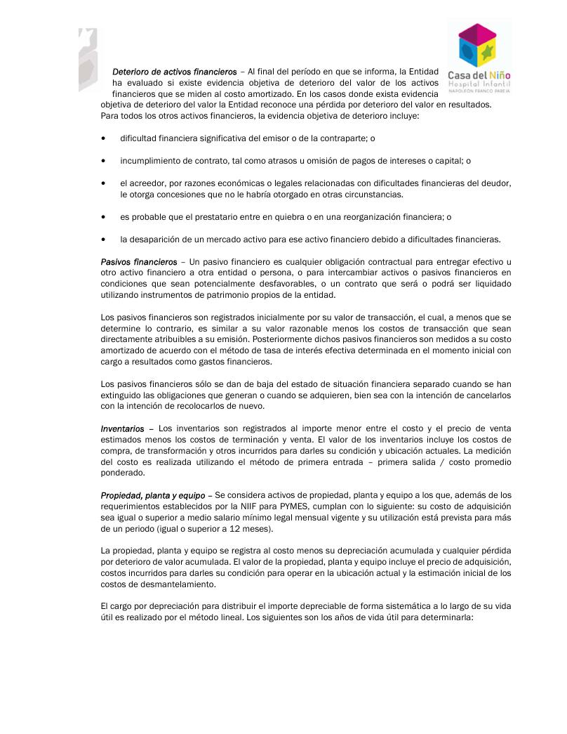 Estados Financieros Hospital 2023-2024 página 9