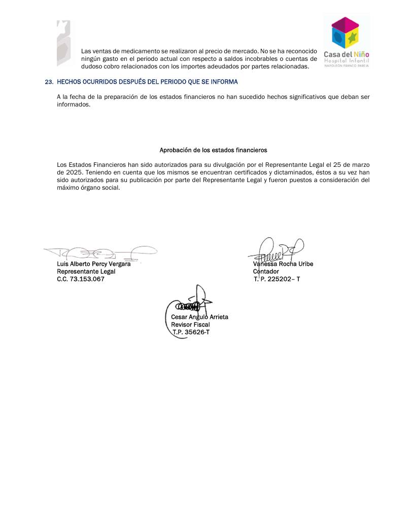 Estados Financieros Hospital 2023-2024 página 28